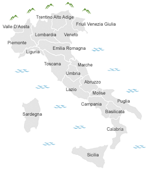 Hotel e alloggi nelle regioni Italiane